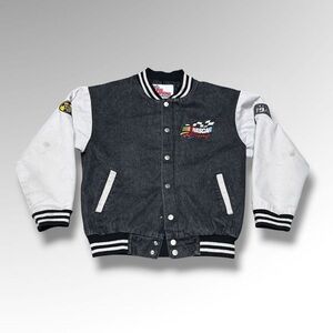 Vintage Nascar Nextel Cup Series Denim Varsity Jacket